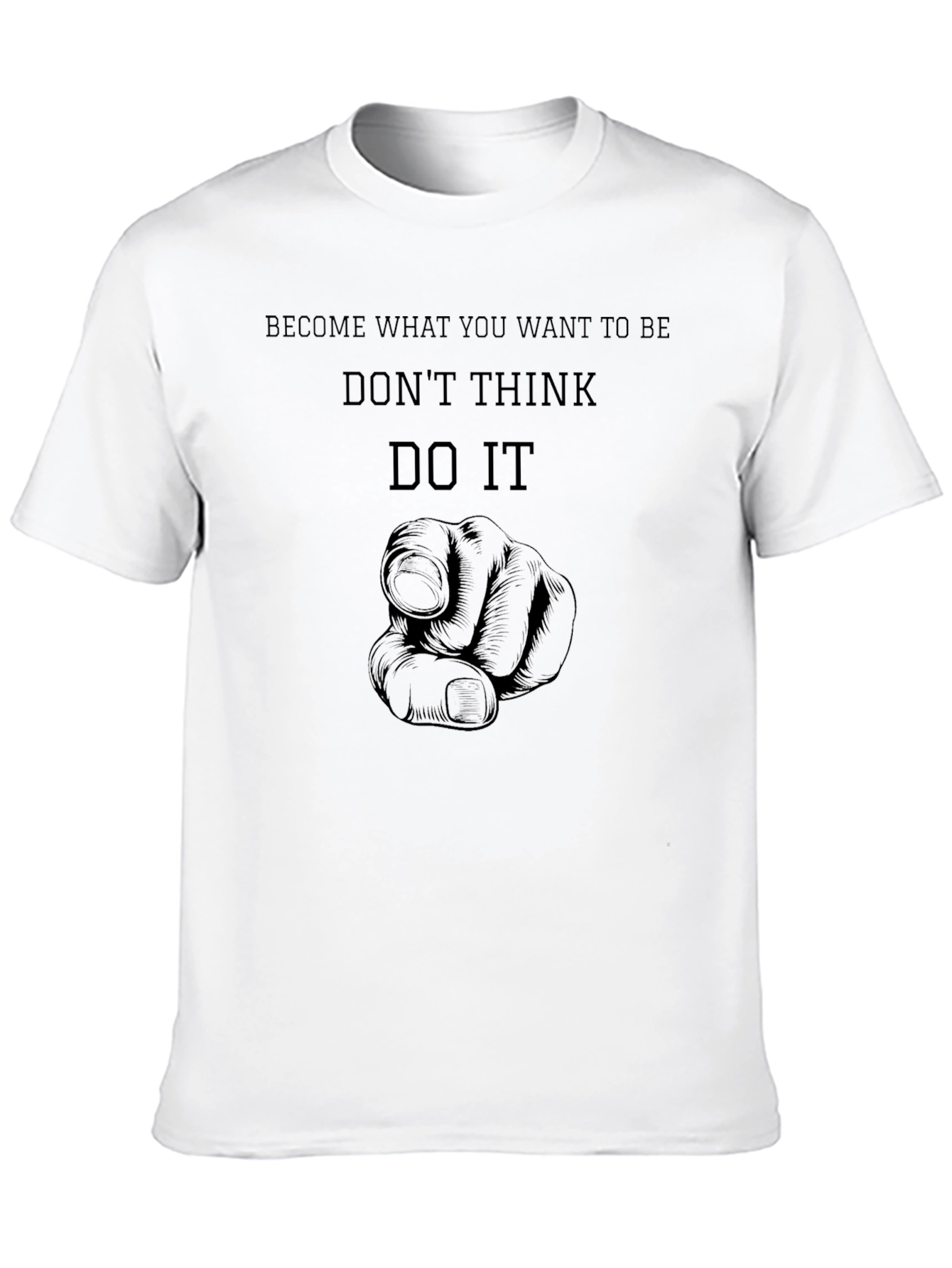 Inspirational Black T-Shirt - Dont Think Do It