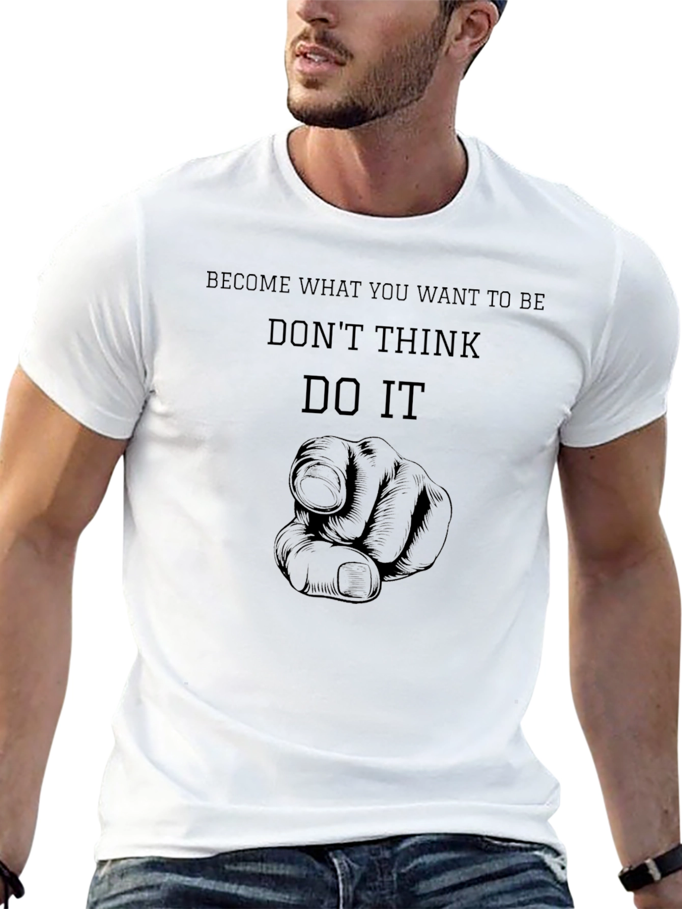 Inspirational Black T-Shirt - Dont Think Do It