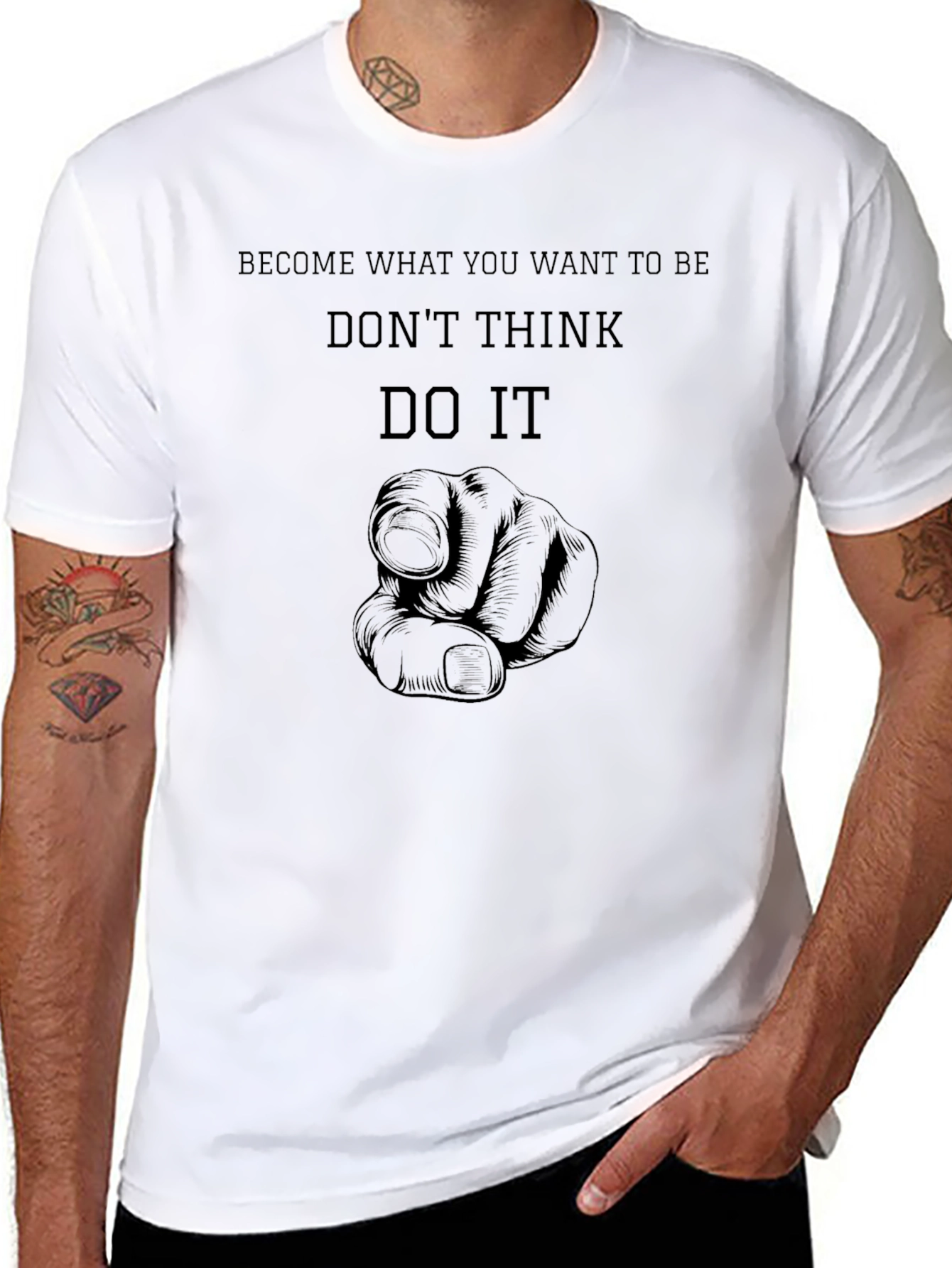 Inspirational Black T-Shirt - Dont Think Do It