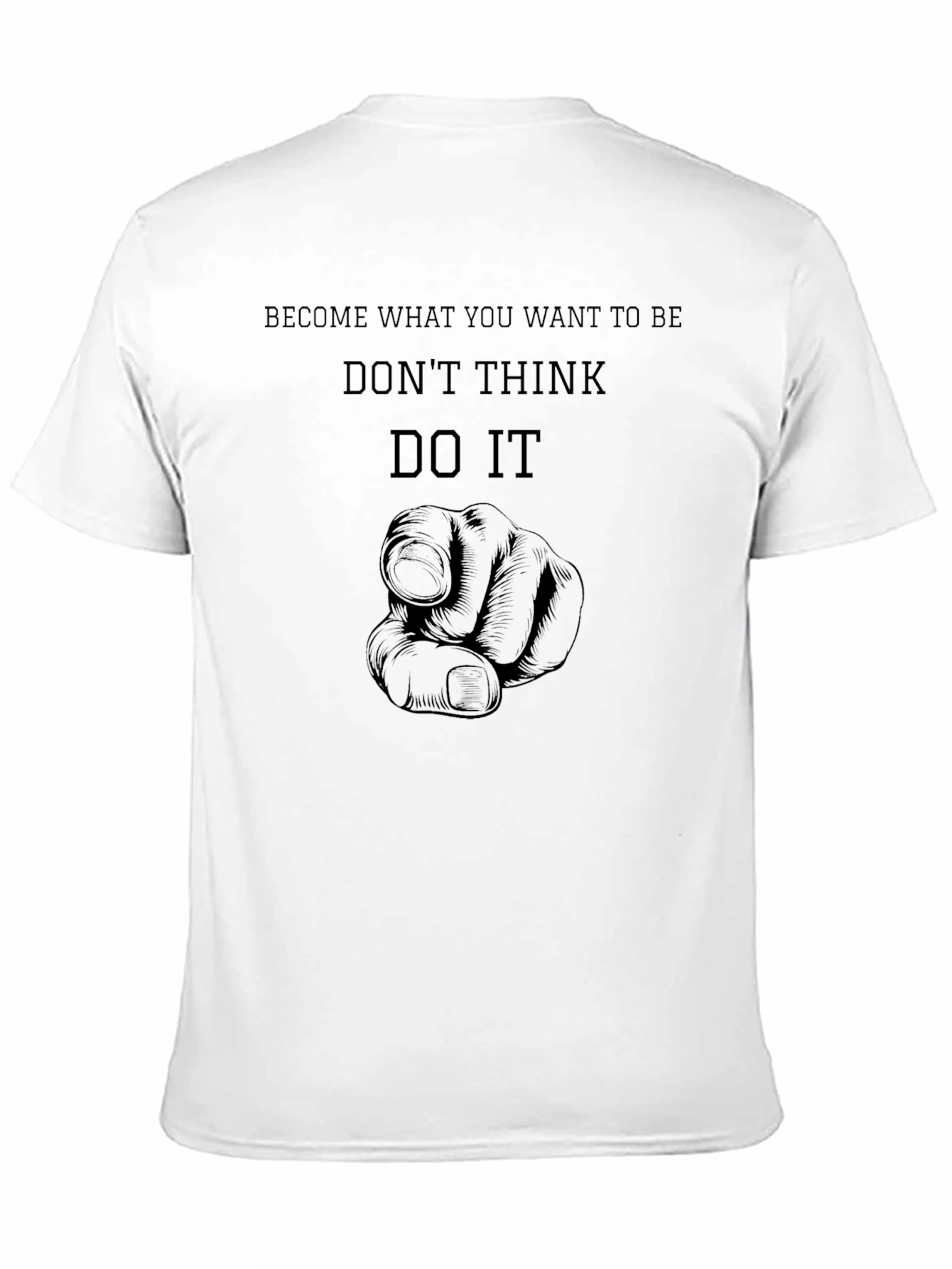 Inspirational Black T-Shirt - Dont Think Do It
