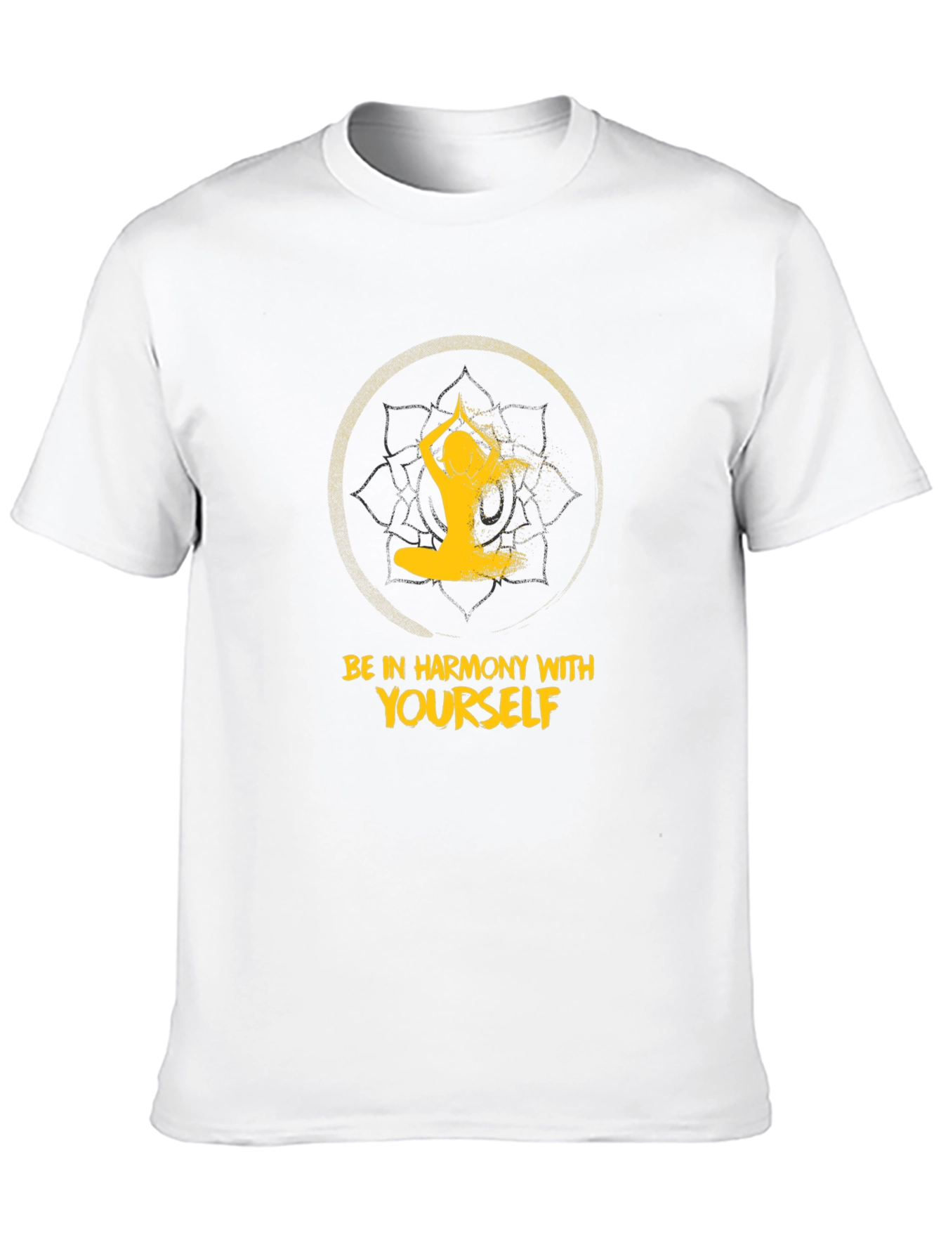 Harmony Yoga Graphic T-Shirt - Black