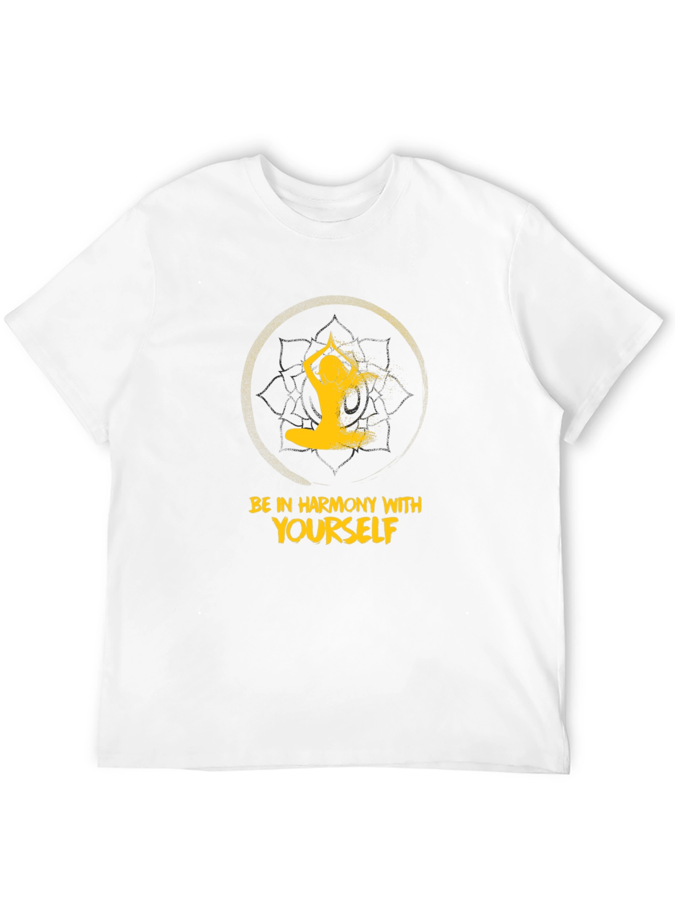 Harmony Yoga Graphic T-Shirt - Black
