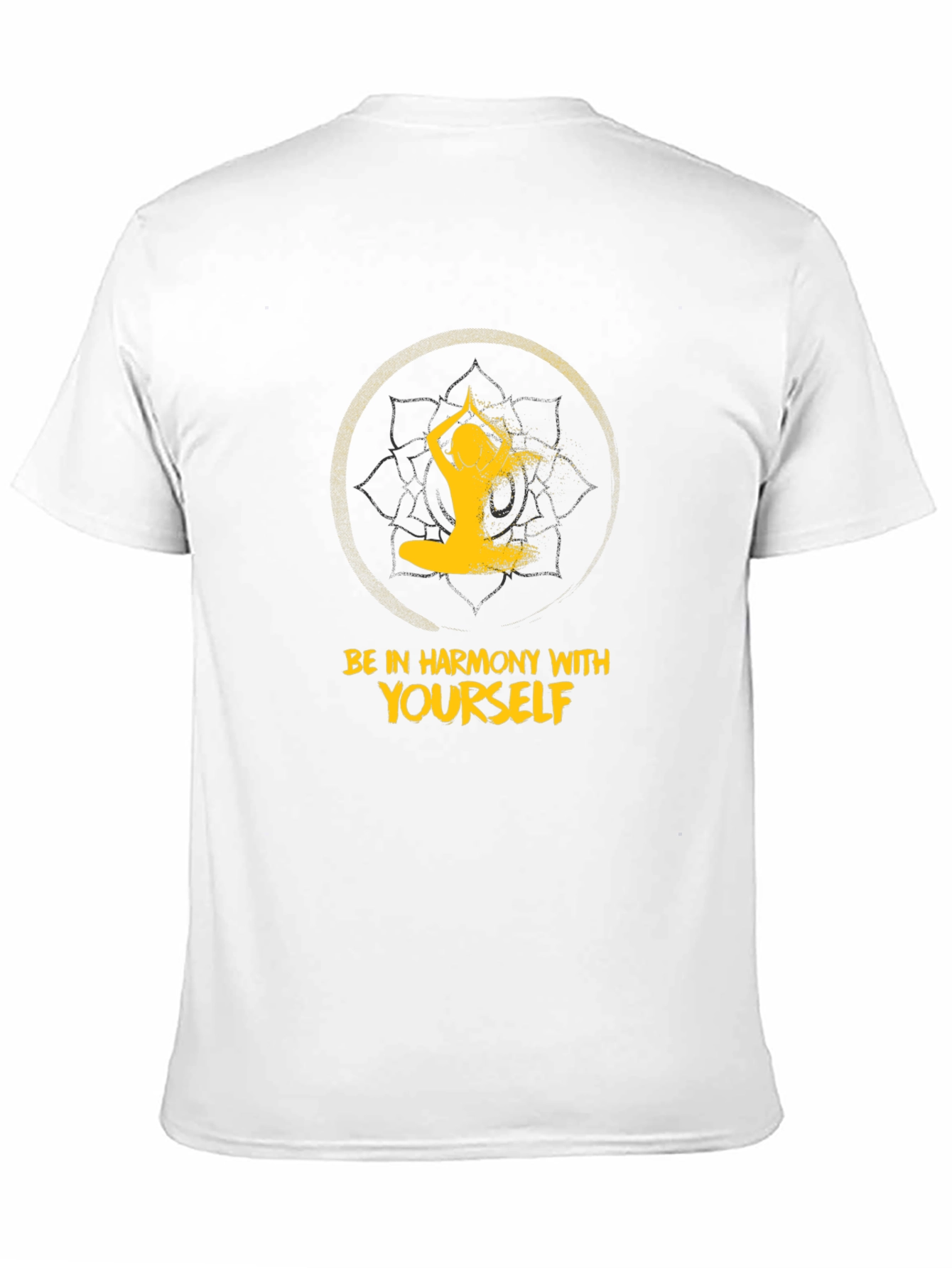 Harmony Yoga Graphic T-Shirt - Black