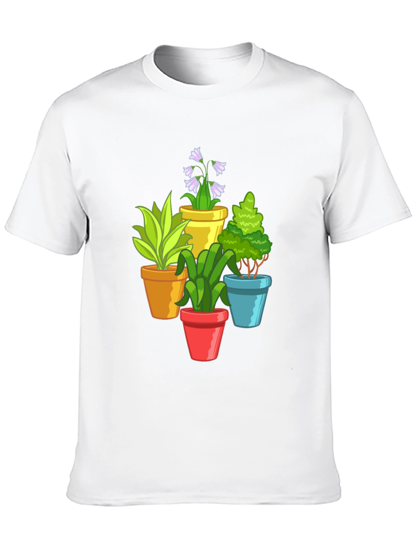 Potted Plants Graphic Tee - Black T-Shirt