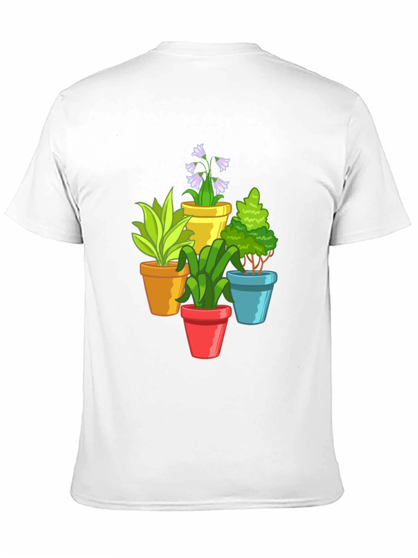 Potted Plants Graphic Tee - Black T-Shirt