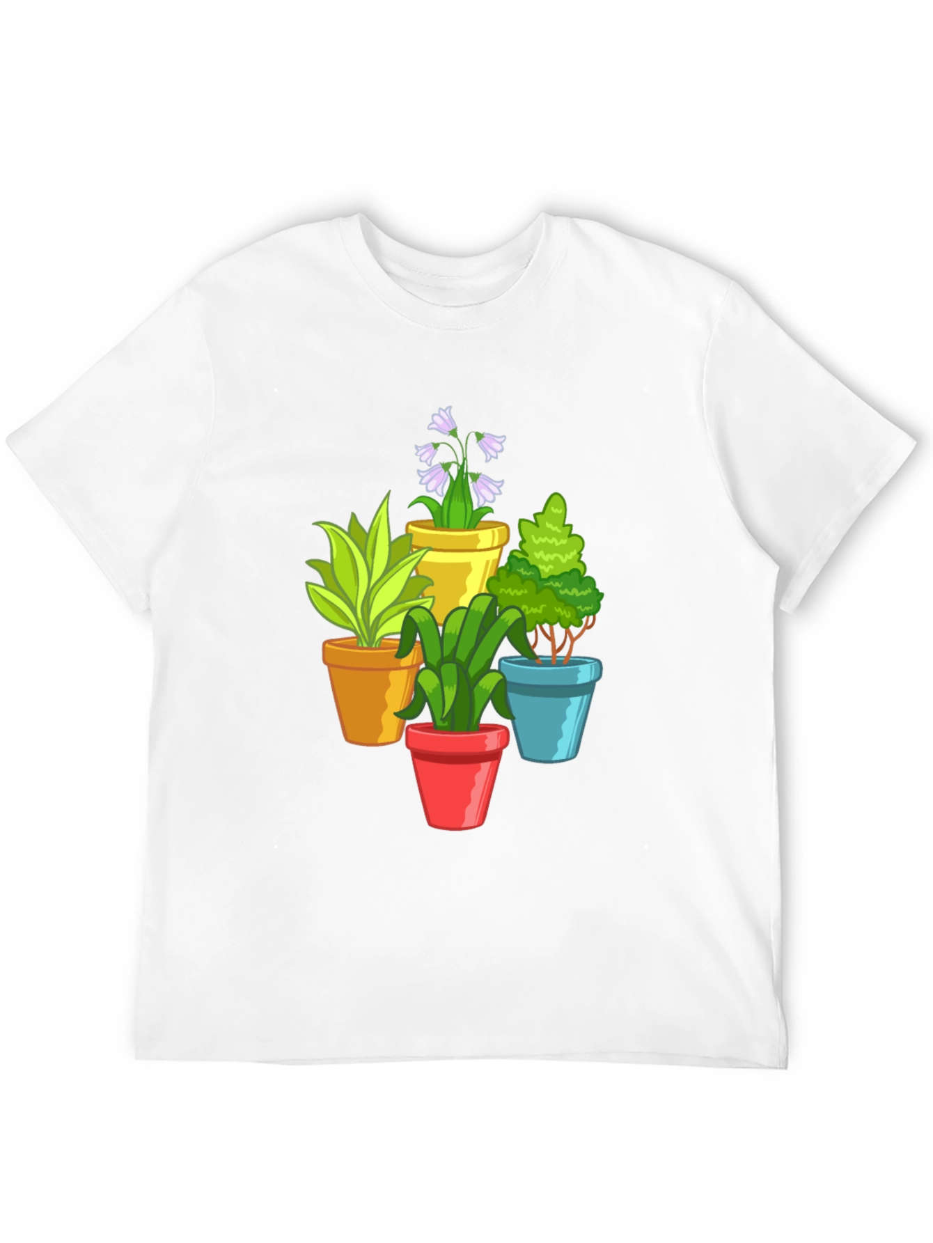 Potted Plants Graphic Tee - Black T-Shirt