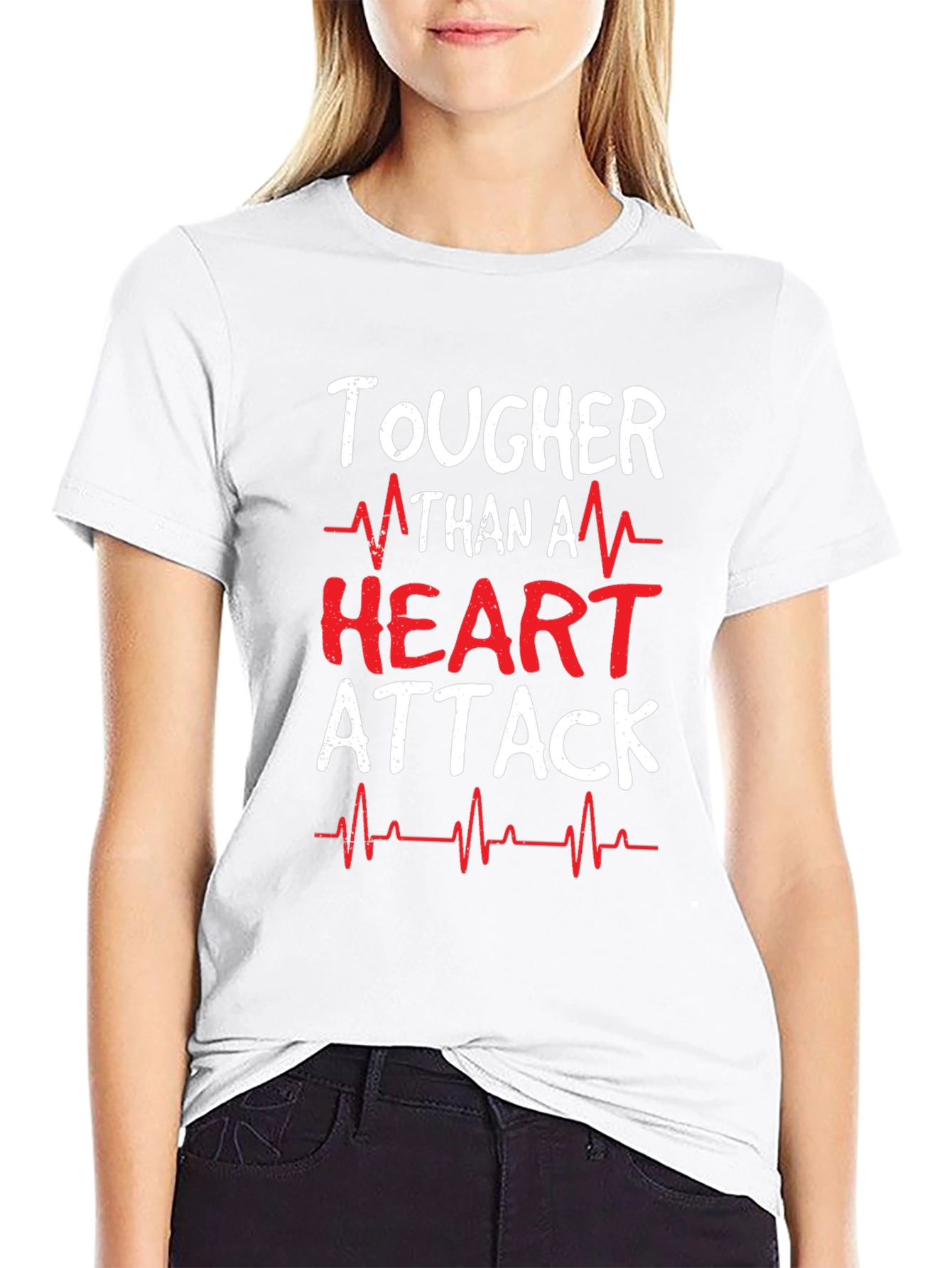 Tougher Than A Heart Attack Graphic T-Shirt