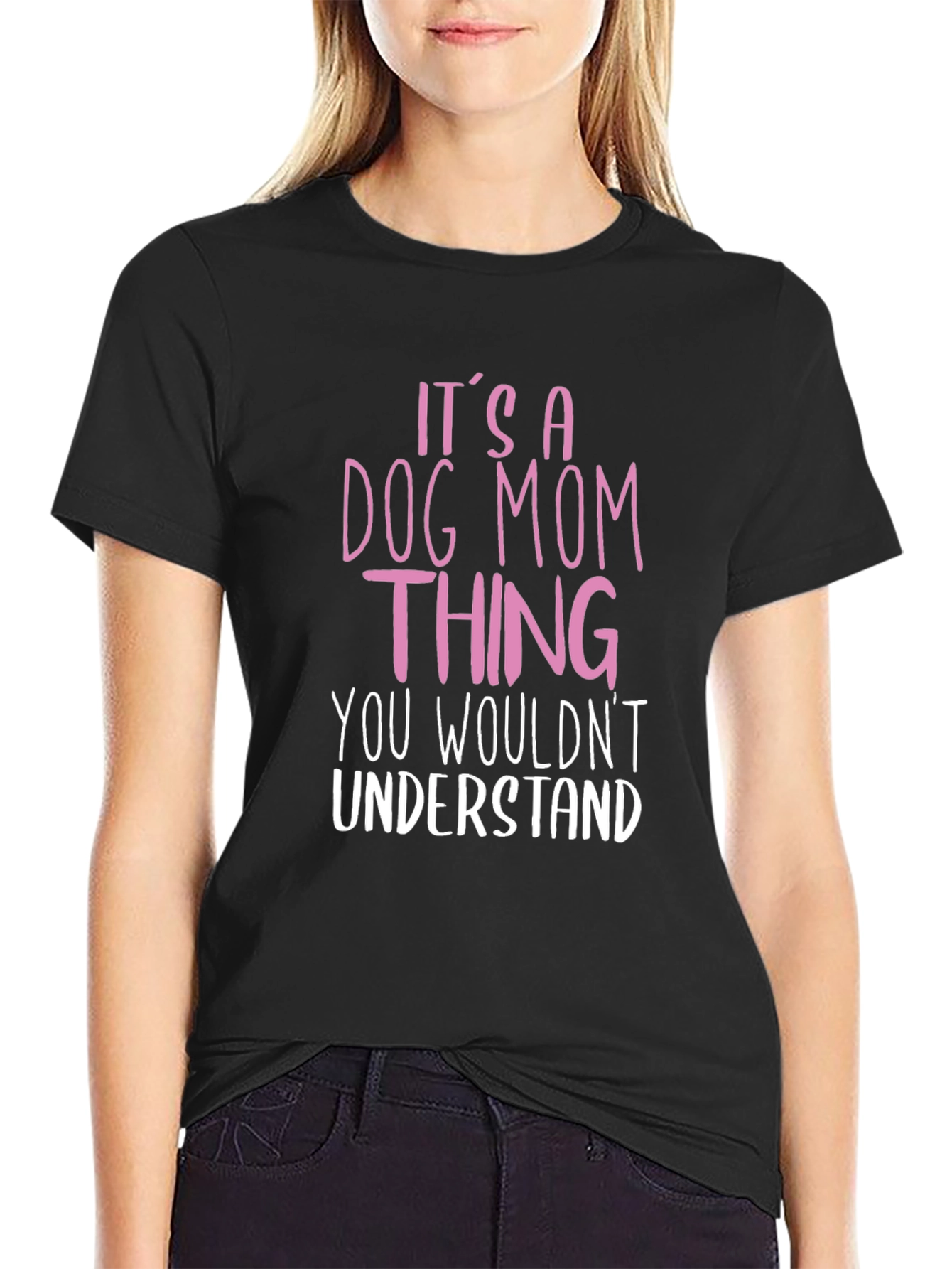 Dog Mom Thing Graphic Tee - Unisex Black T-Shirt