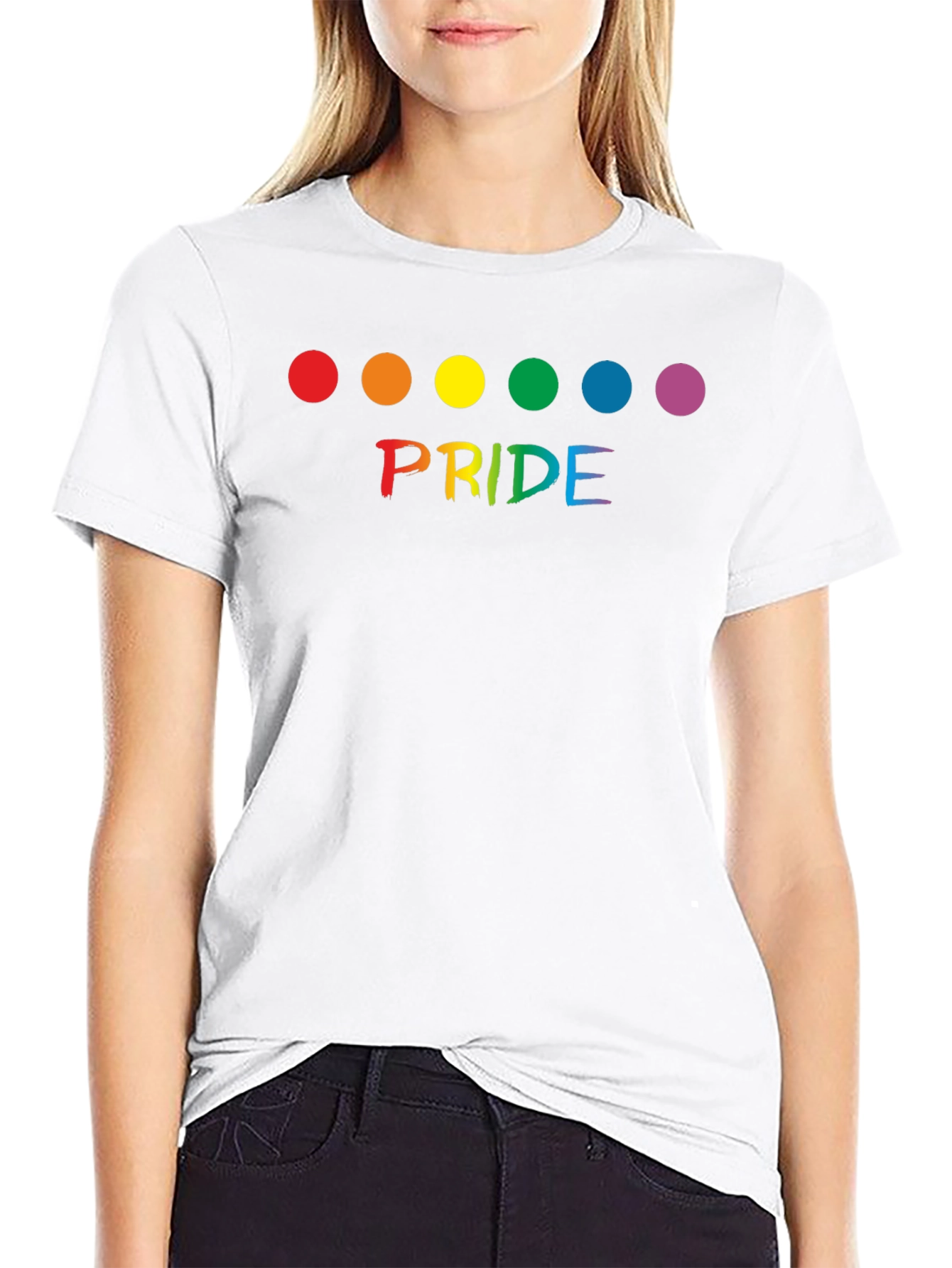 Pride Rainbow Dot Graphic T-Shirt - Unisex