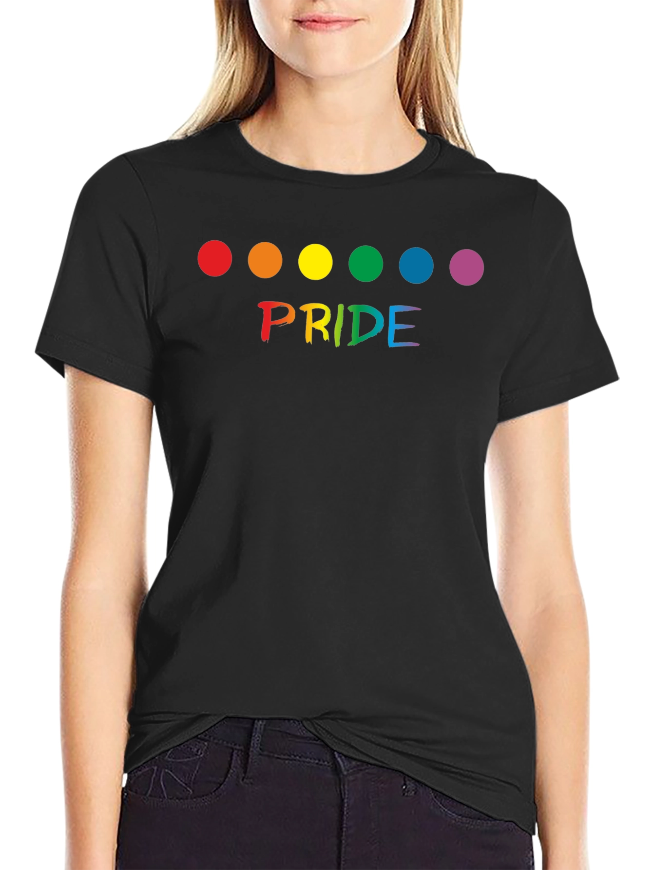 Pride Rainbow Dot Graphic T-Shirt - Unisex