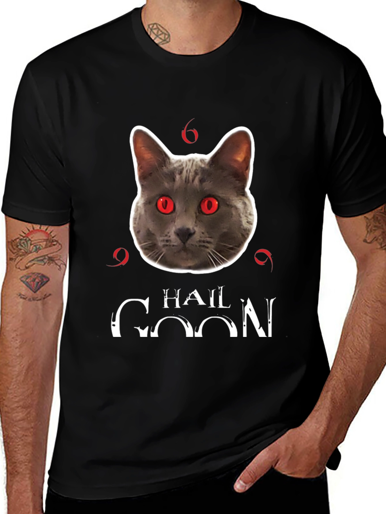 Hail Goon Cat Graphic T-Shirt