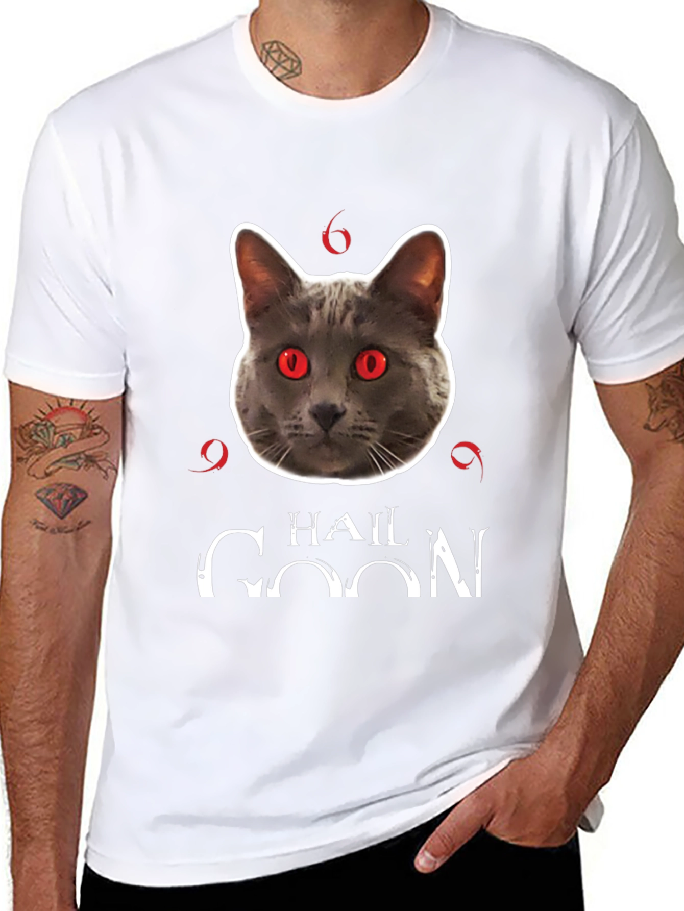 Hail Goon Cat Graphic T-Shirt