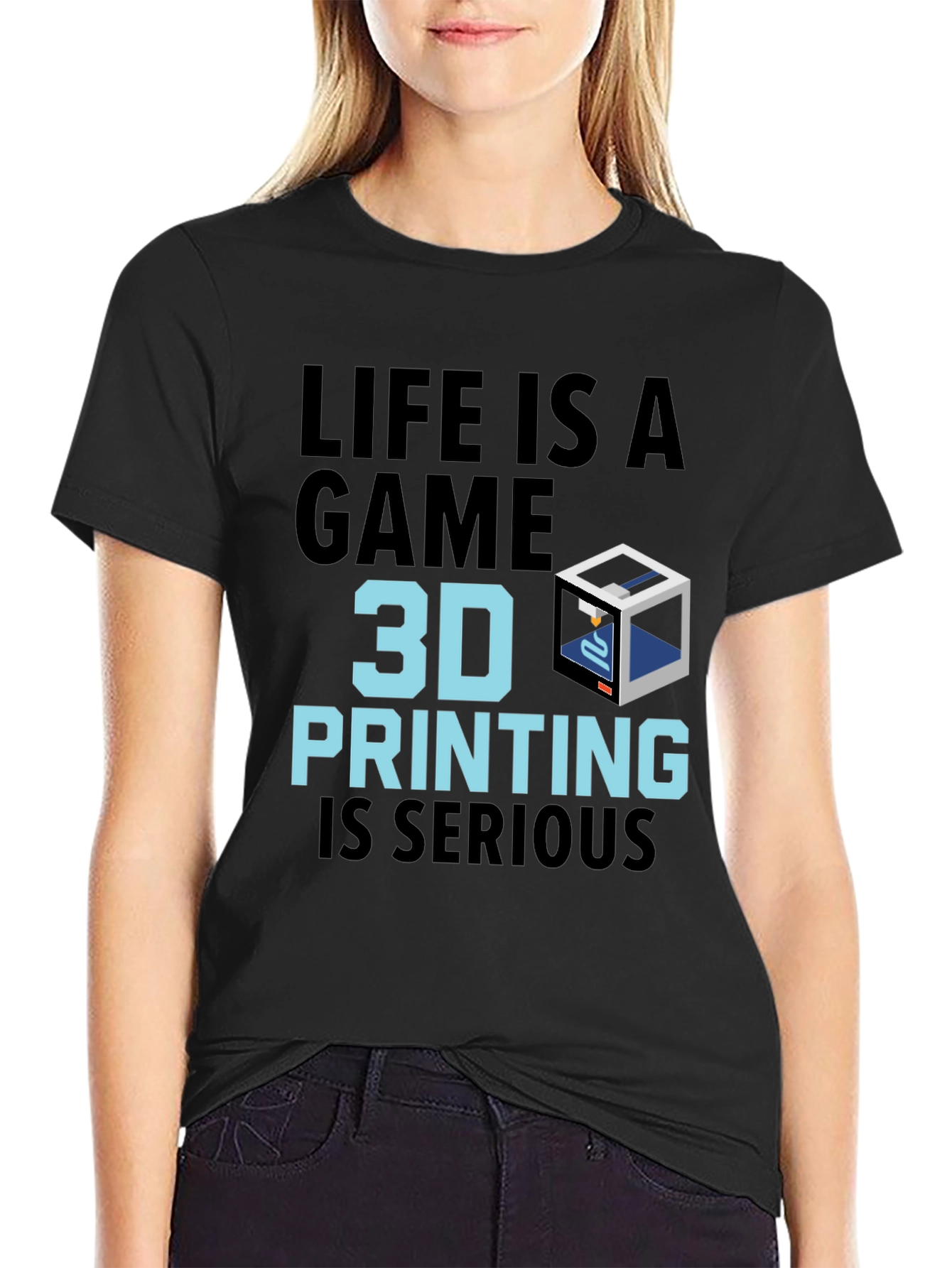 Life is a Game 3D Printing Graphic T-Shirt