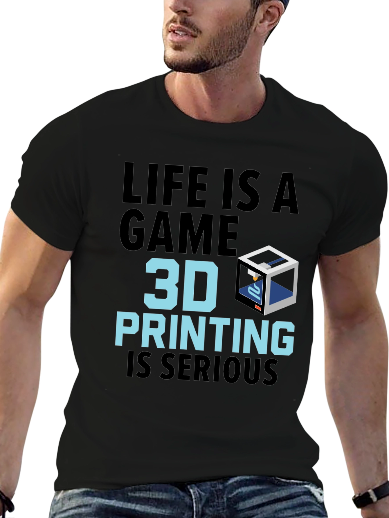 Life is a Game 3D Printing Graphic T-Shirt