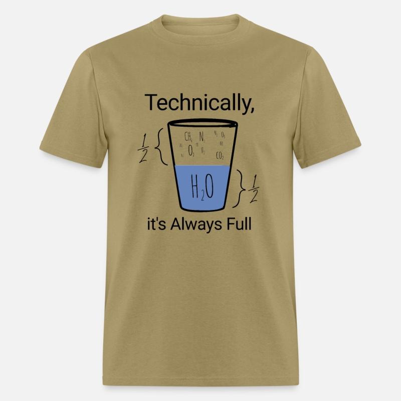 half empty half full water