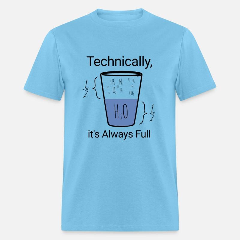 half empty half full water