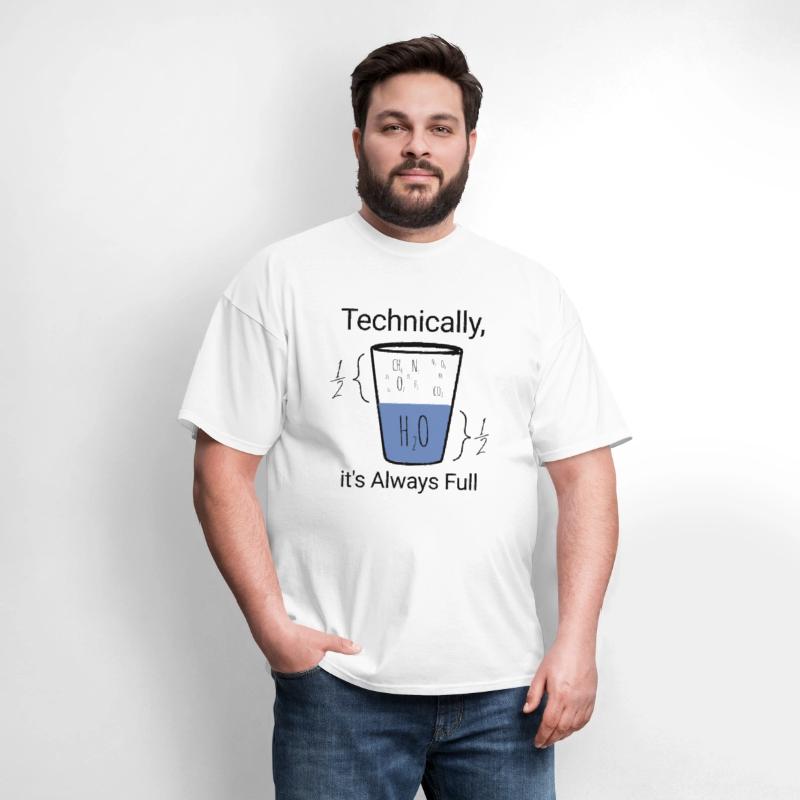 half empty half full water