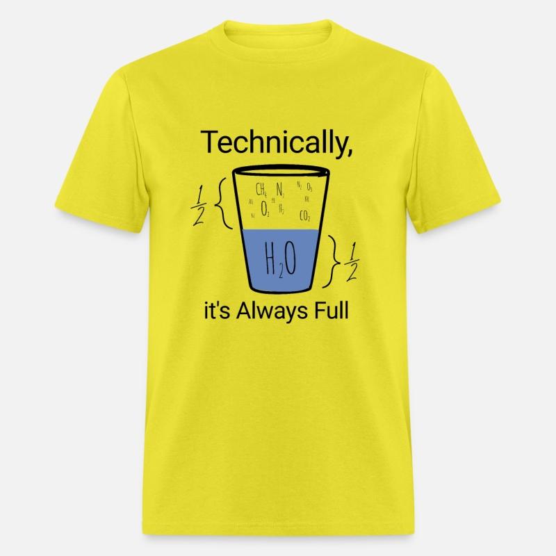 half empty half full water