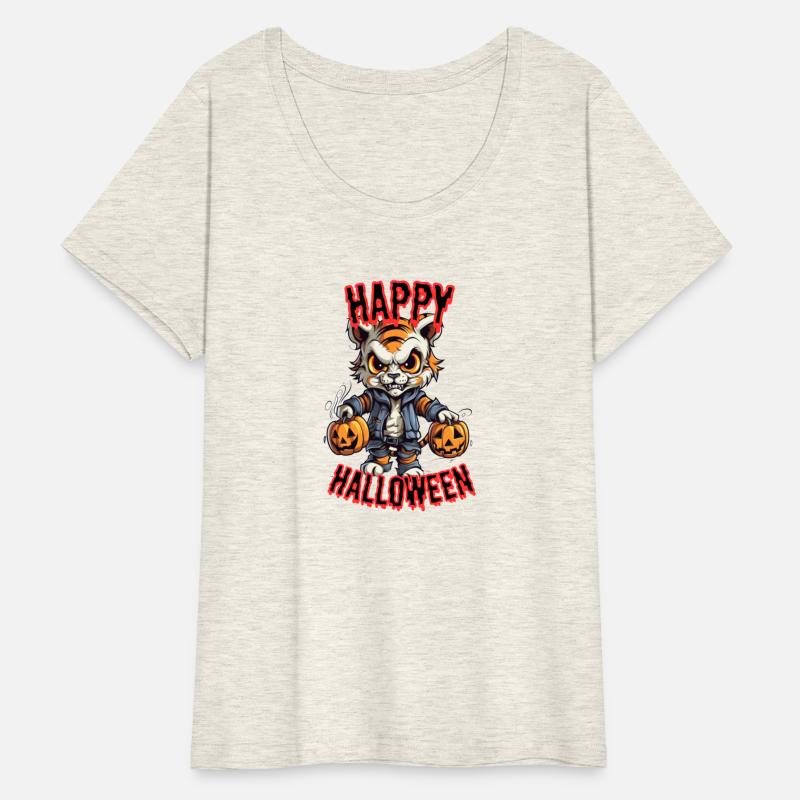 Halloween Tiger pumpkin happy halloween