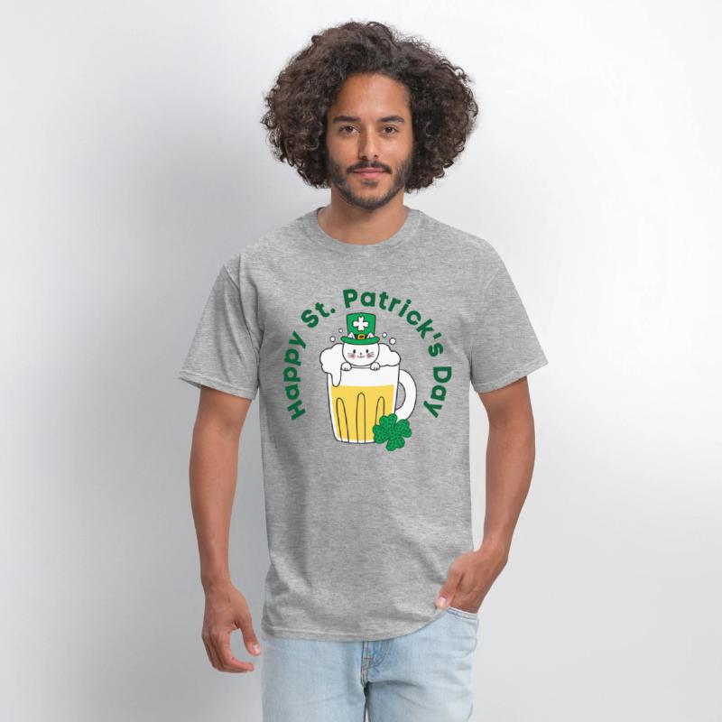 Happy St. Patrick’s Day Irish Funny Beer Cat Lover
