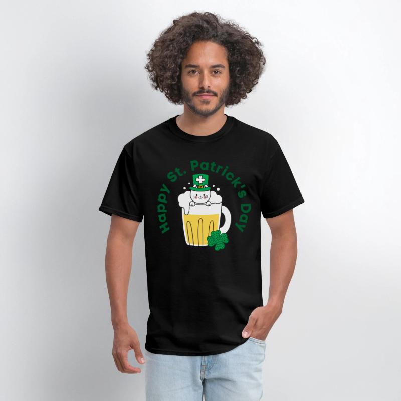 Happy St. Patrick’s Day Irish Funny Beer Cat Lover