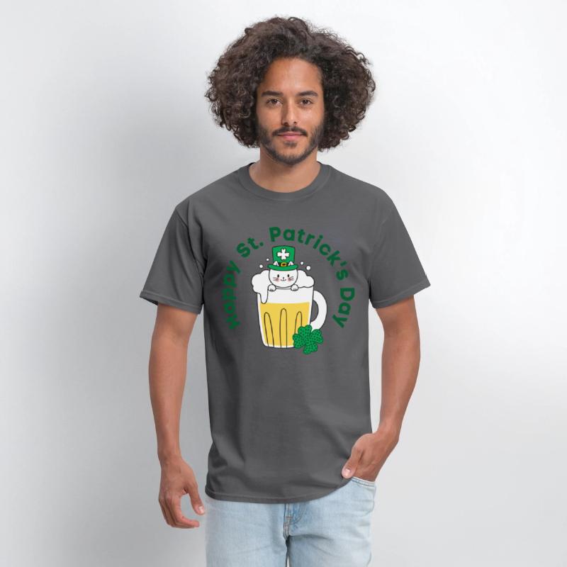 Happy St. Patrick’s Day Irish Funny Beer Cat Lover
