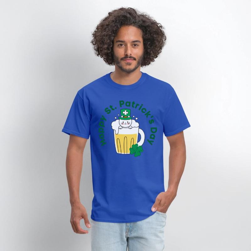 Happy St. Patrick’s Day Irish Funny Beer Cat Lover