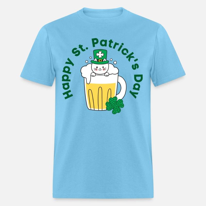 Happy St. Patrick’s Day Irish Funny Beer Cat Lover