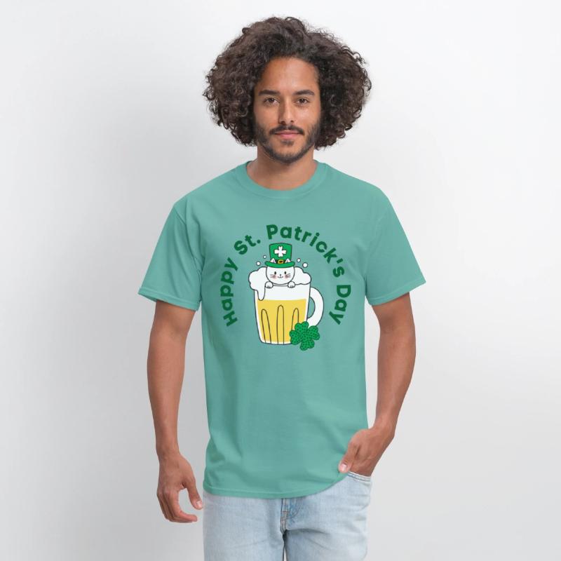 Happy St. Patrick’s Day Irish Funny Beer Cat Lover