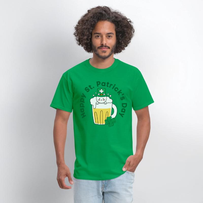 Happy St. Patrick’s Day Irish Funny Beer Cat Lover