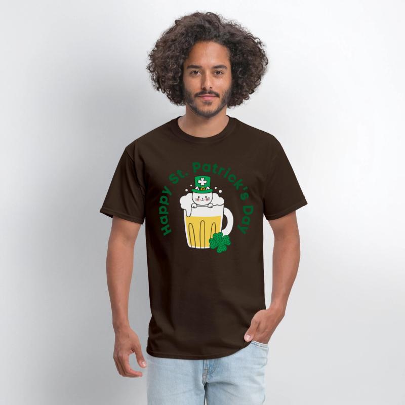 Happy St. Patrick’s Day Irish Funny Beer Cat Lover