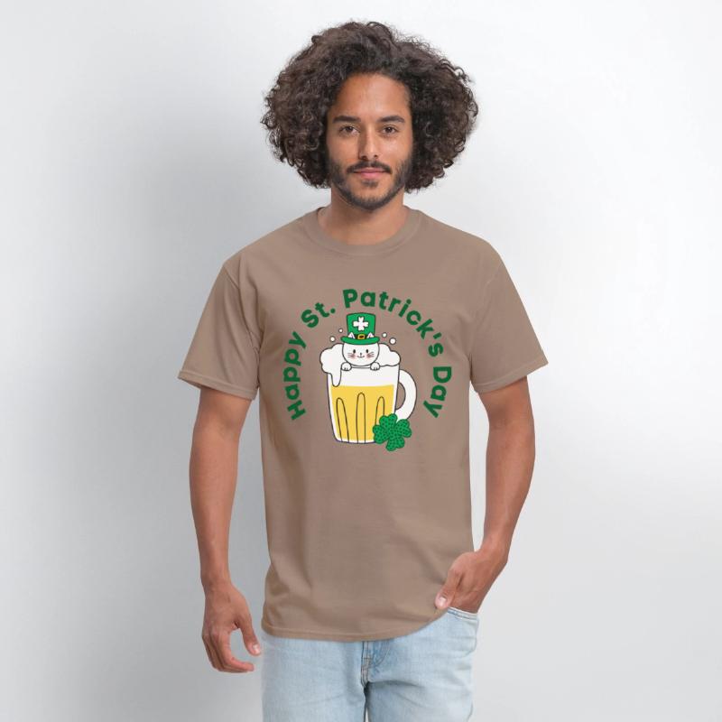 Happy St. Patrick’s Day Irish Funny Beer Cat Lover
