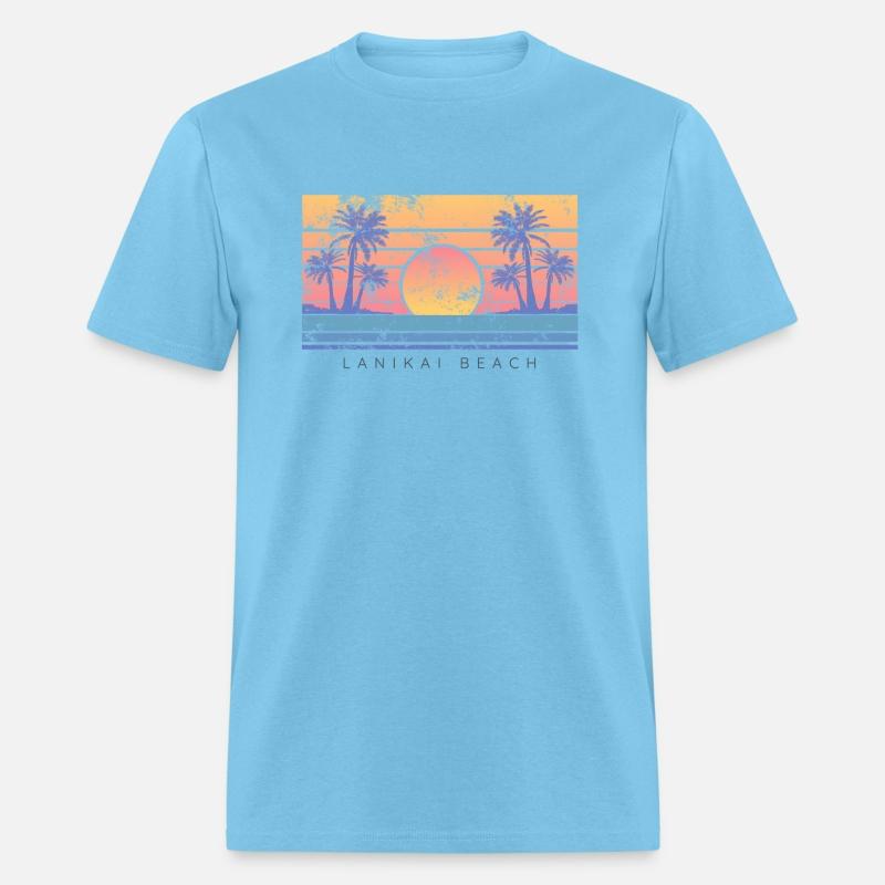 Hawaii Lanikai Beach Vibes Distressed