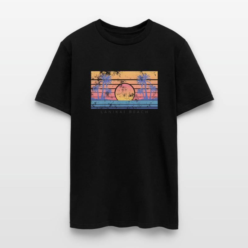 Hawaii Lanikai Beach Vibes Distressed