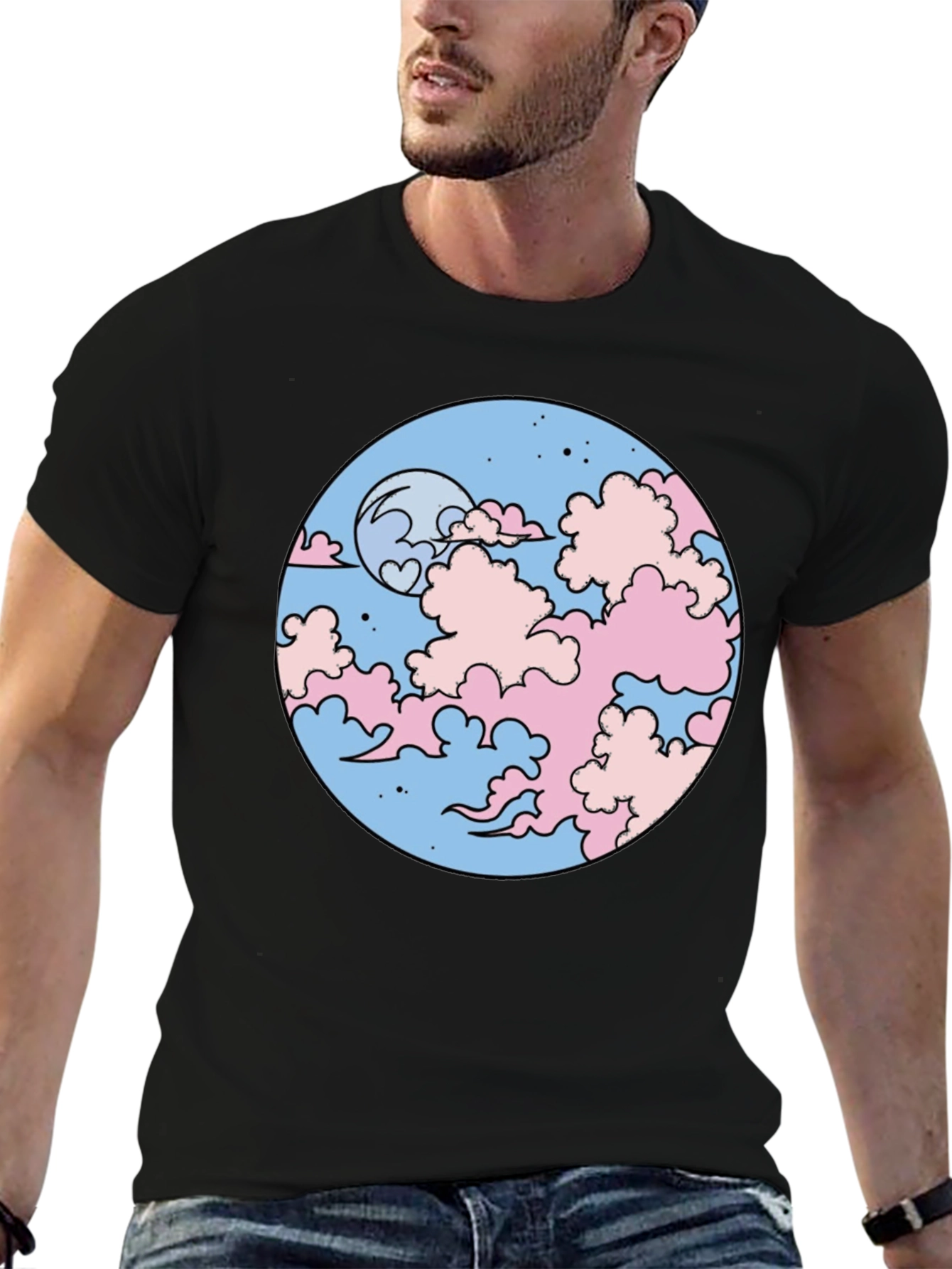 Pastel Dreamscape Graphic Tee - Stylish and Comfortable