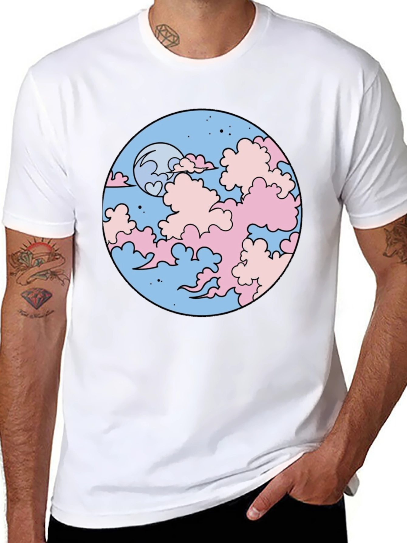 Pastel Dreamscape Graphic Tee - Stylish and Comfortable