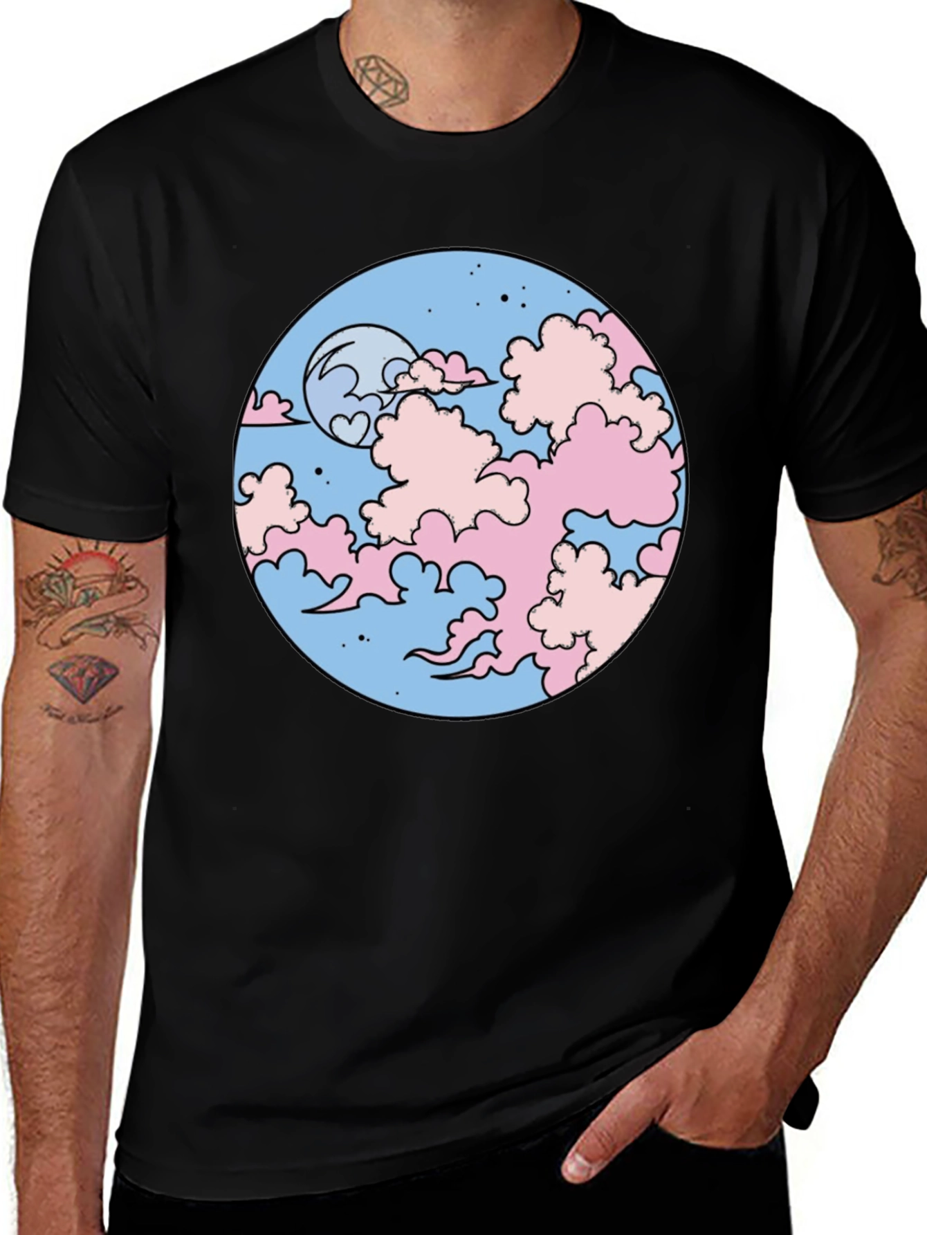 Pastel Dreamscape Graphic Tee - Stylish and Comfortable