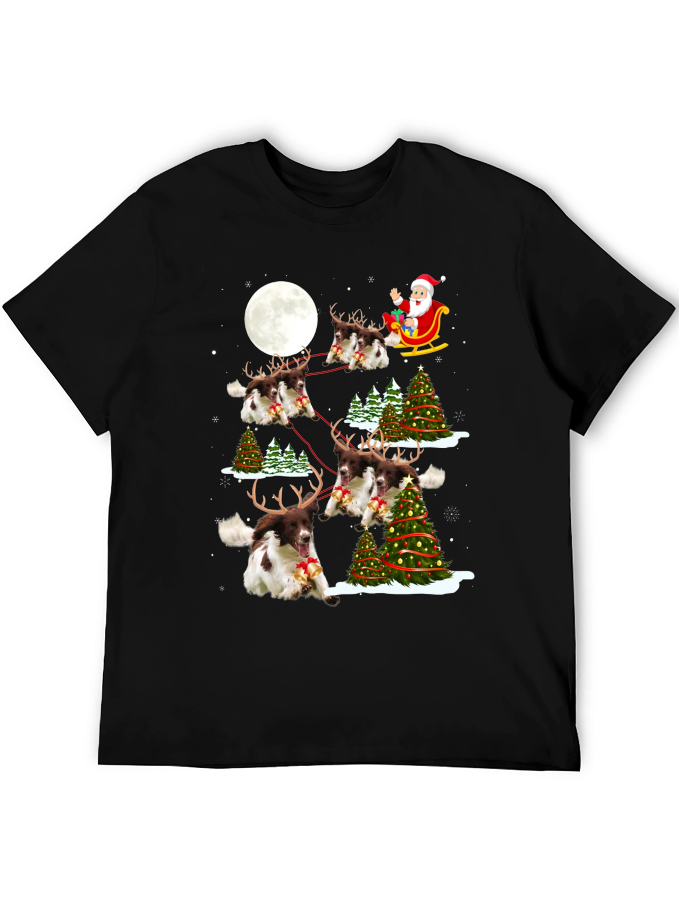 Christmas Dog Reindeer T-Shirt