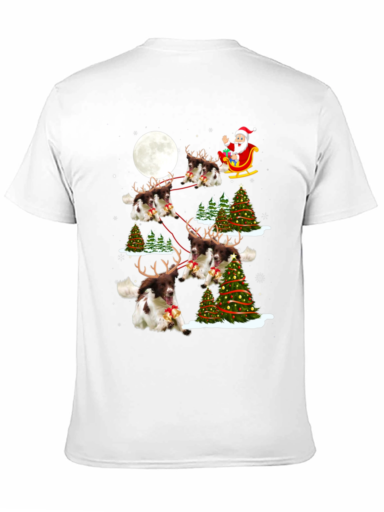 Christmas Dog Reindeer T-Shirt