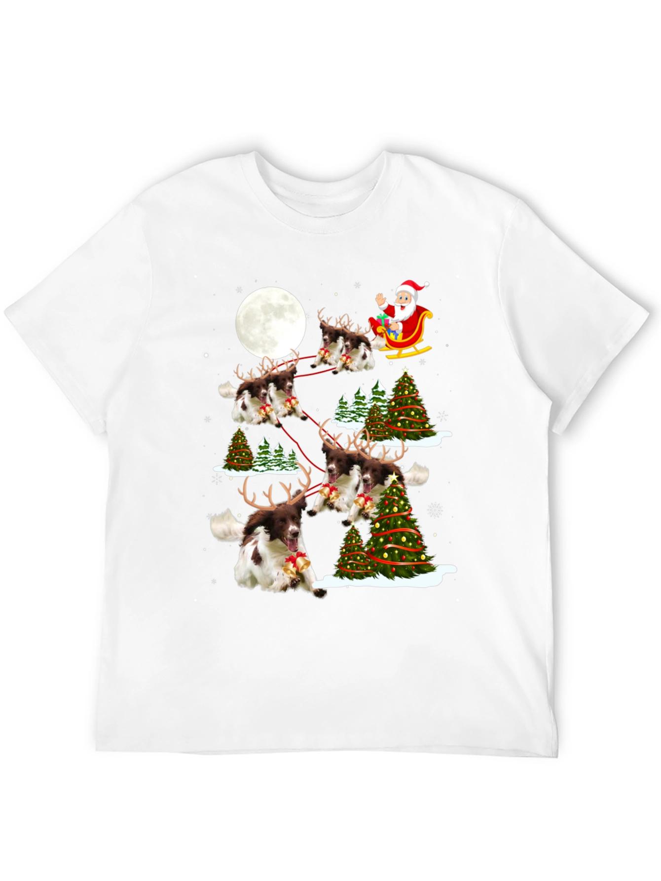 Christmas Dog Reindeer T-Shirt