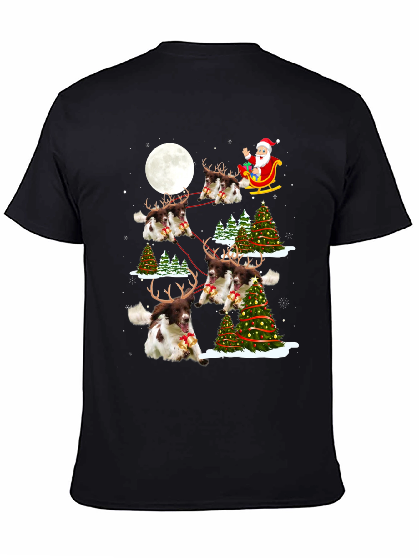 Christmas Dog Reindeer T-Shirt