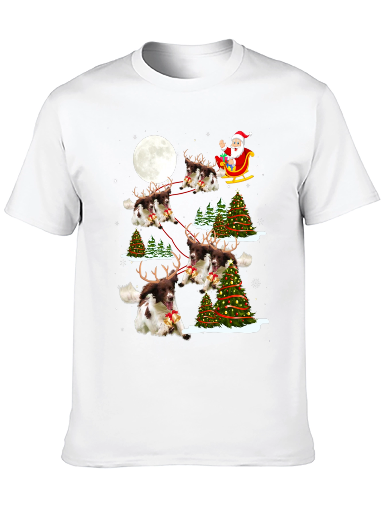 Christmas Dog Reindeer T-Shirt