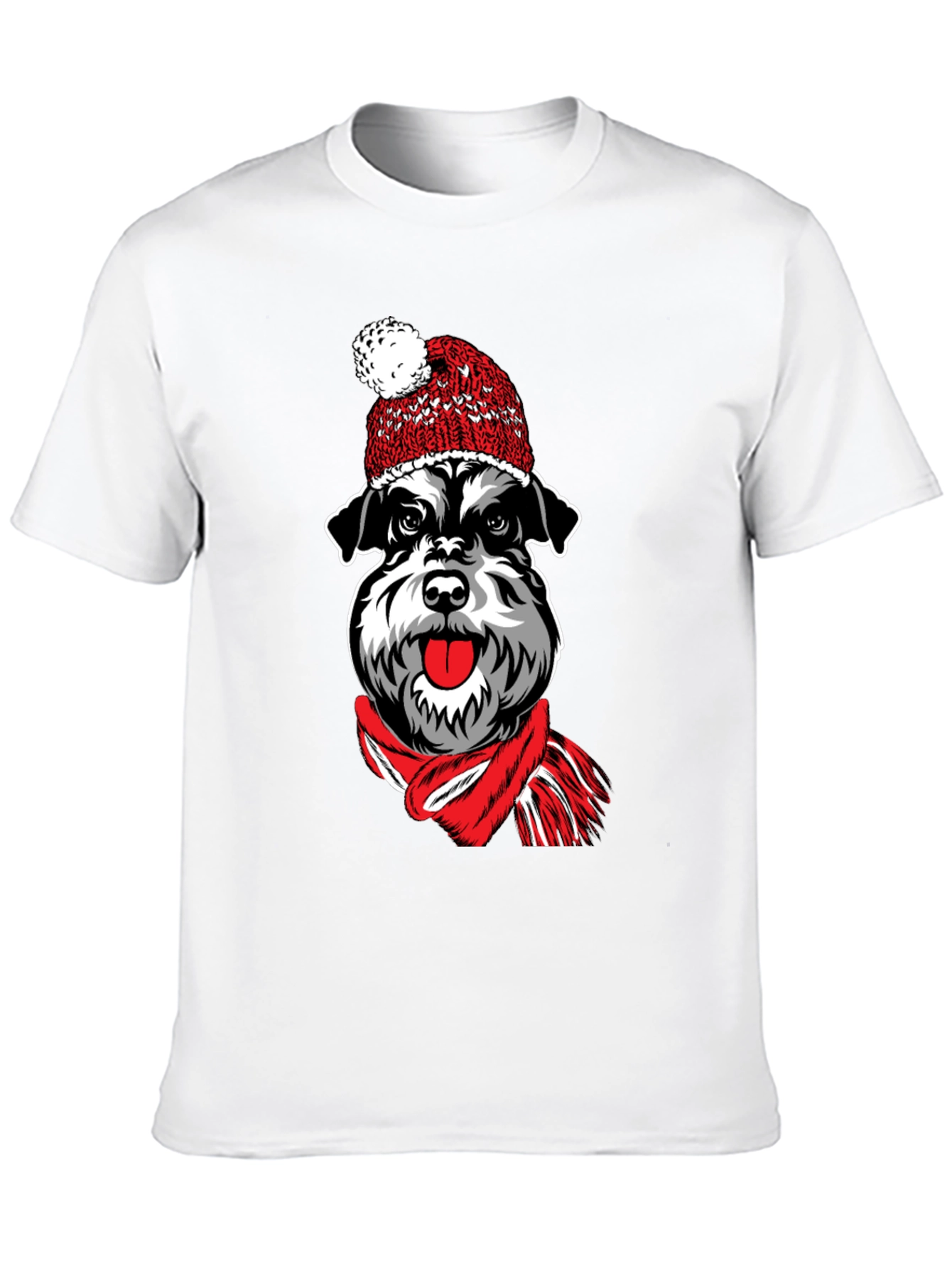 Dog in Hat Graphic T-Shirt
