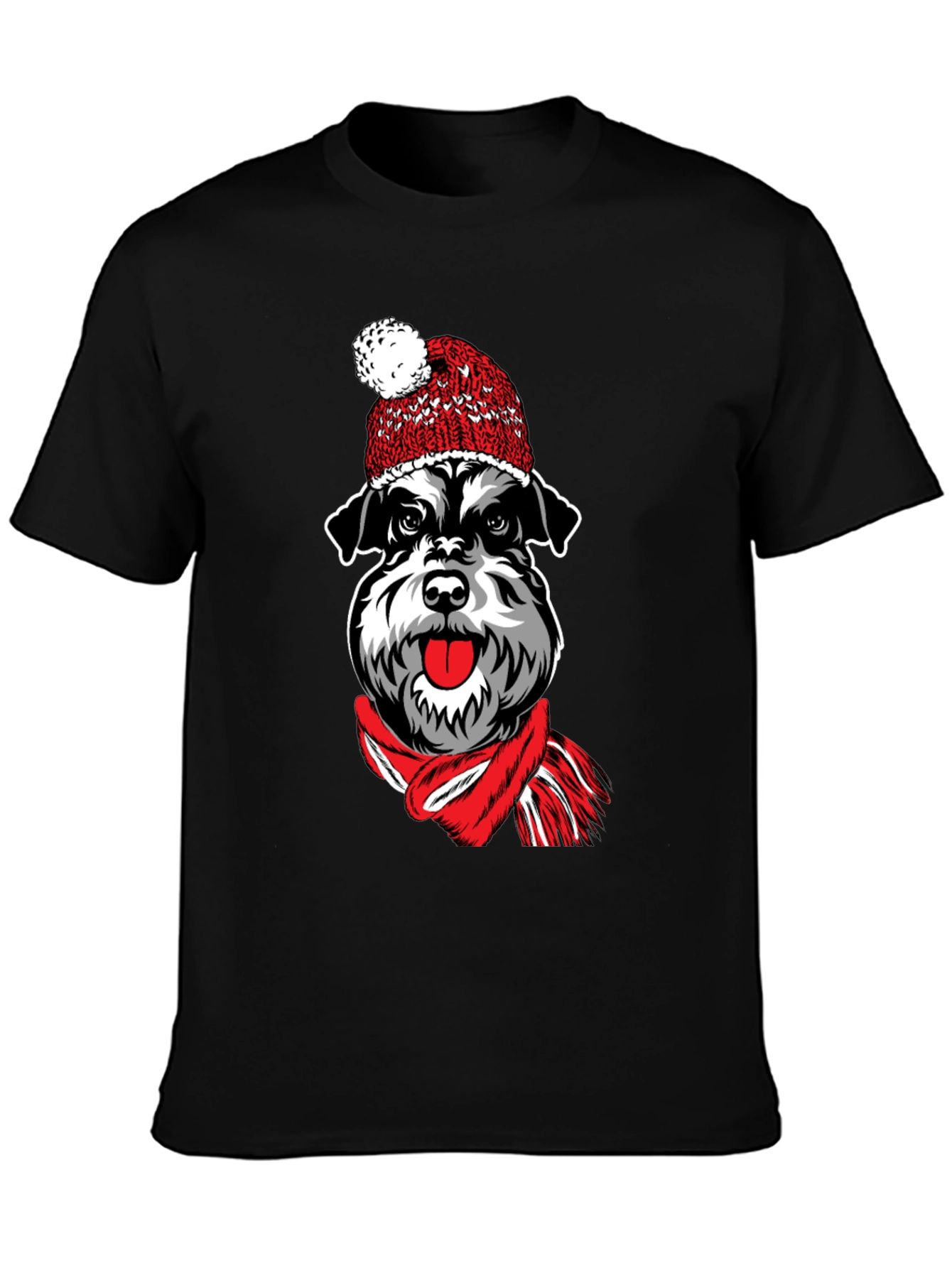 Dog in Hat Graphic T-Shirt