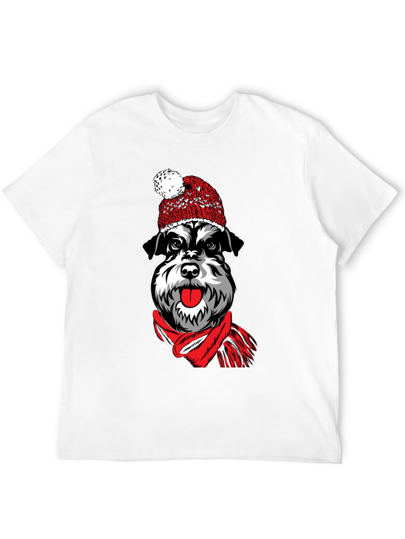Dog in Hat Graphic T-Shirt