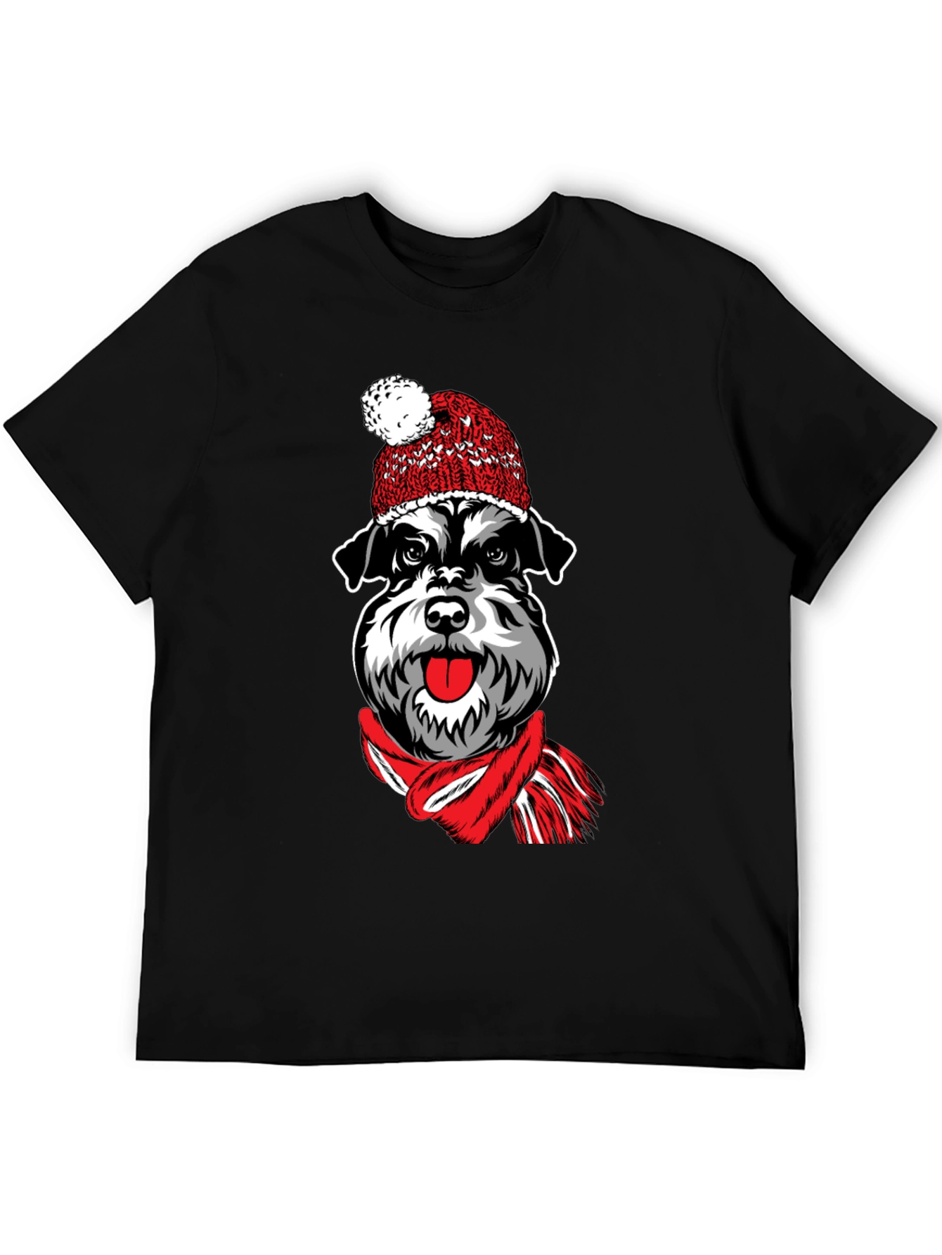 Dog in Hat Graphic T-Shirt