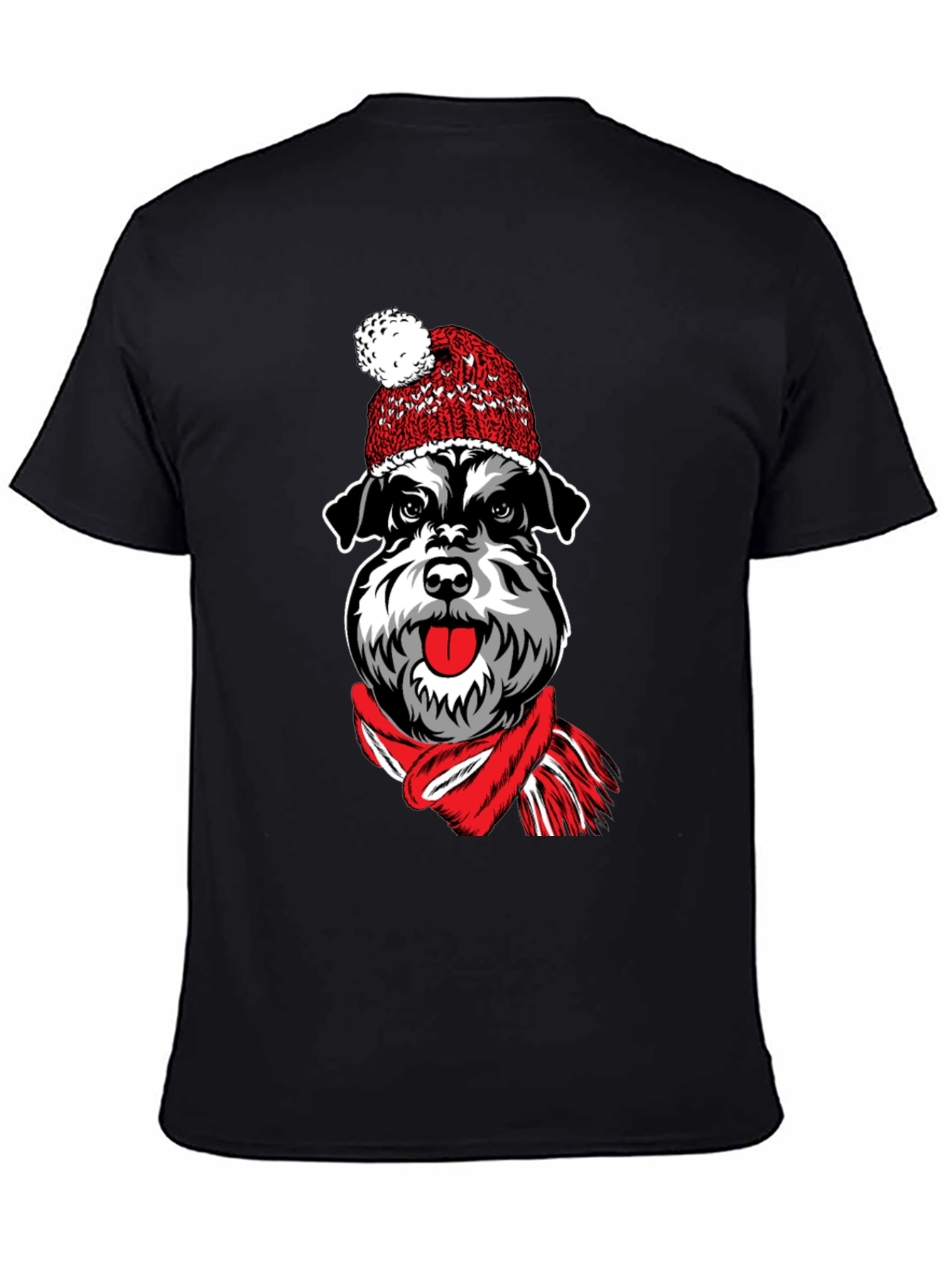 Dog in Hat Graphic T-Shirt