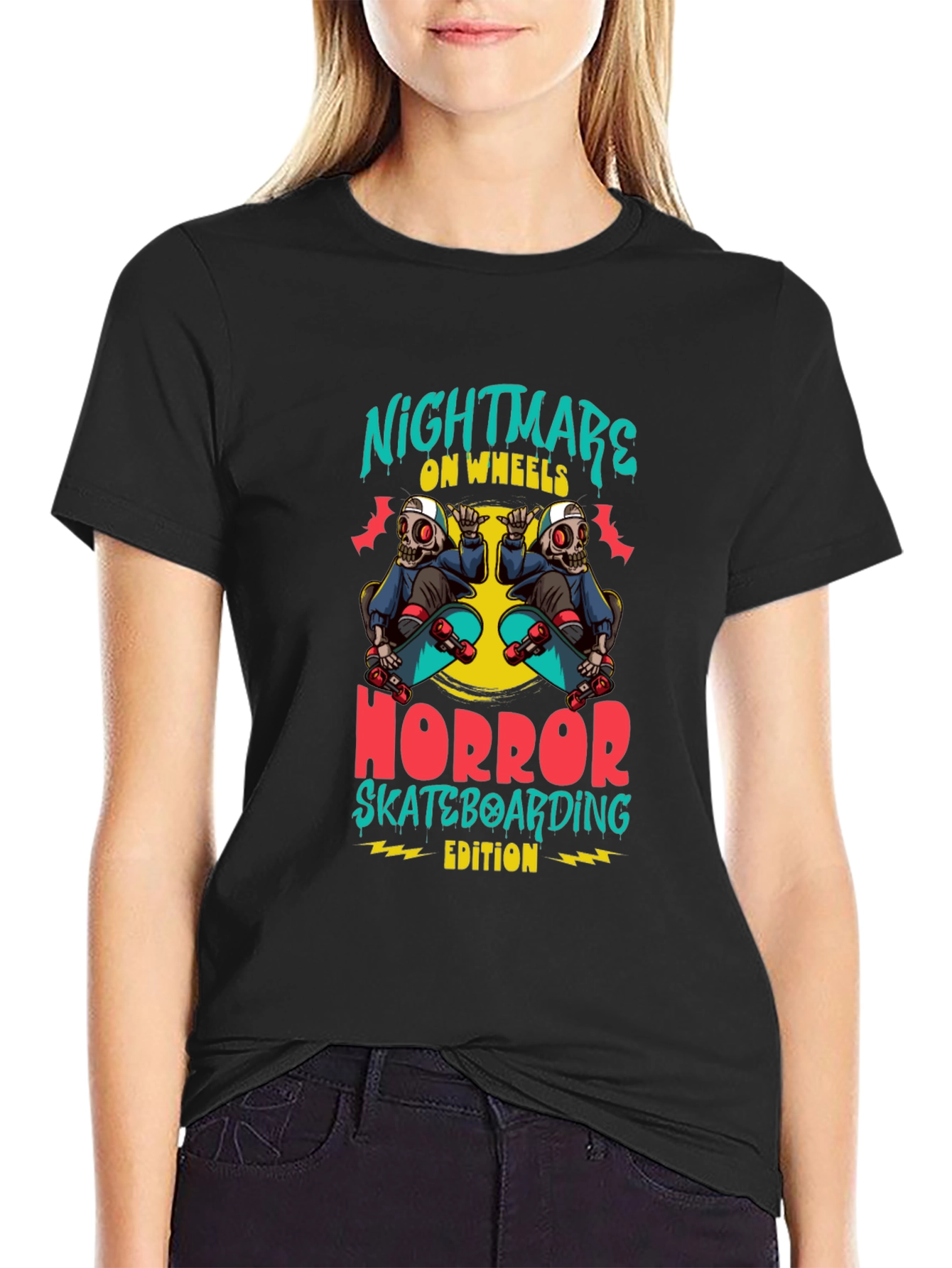 Nightmare on Wheels Skateboard T-Shirt