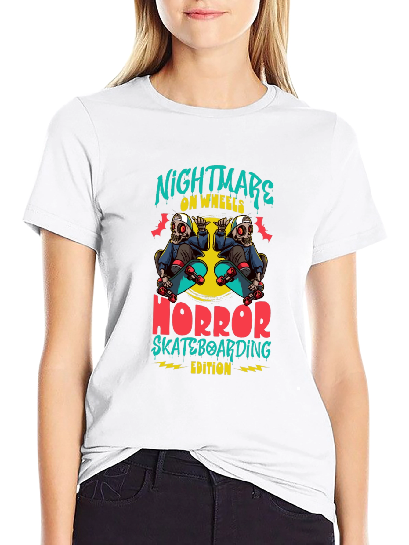 Nightmare on Wheels Skateboard T-Shirt
