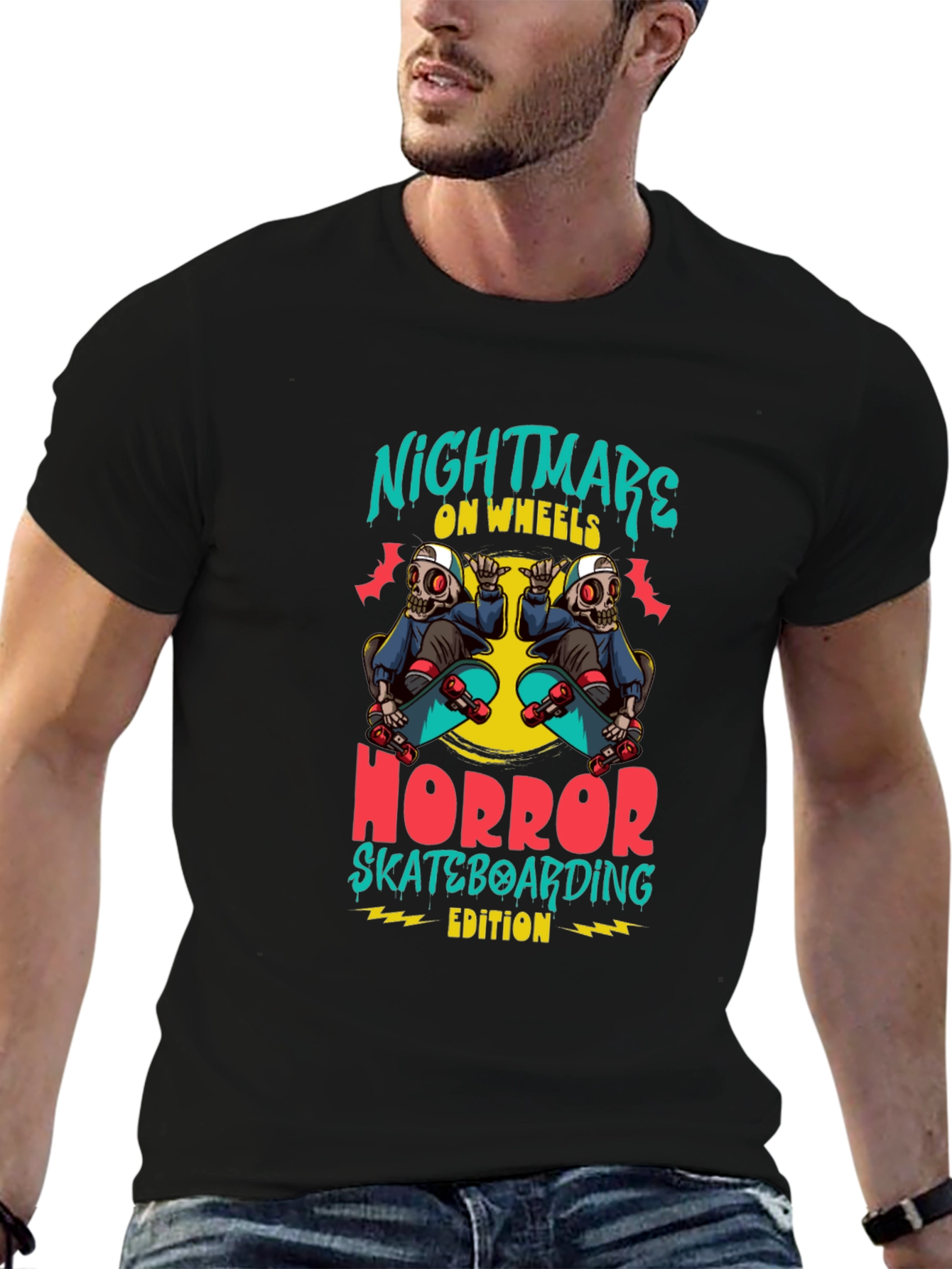 Nightmare on Wheels Skateboard T-Shirt
